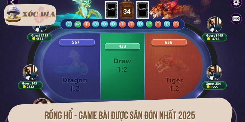 Rồng Hổ - Game bài được săn đón nhất 2025